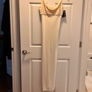 Kay Unger - Beaded Spaghetti strap gown (NWT)